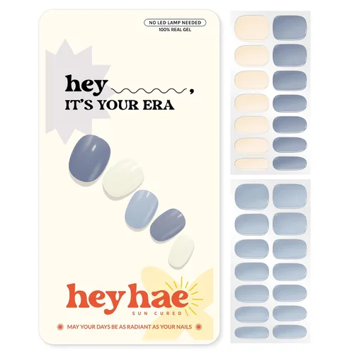 Vista 17 de Heyhae Paquete surtido de tiras de uñas de gel semicuradas (paquete de 4) No necesita lámpara LED Fácil de aplicar y quitar, calidad de salón