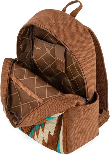 Vista 3 de Montana West Wrangler Aztec - Mochila de punto para mujer, estilo occidental, casual, mochila