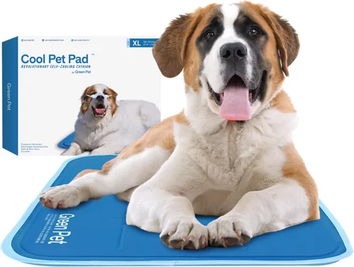 Vista 10 de The Green Pet Shop Cool Pet Pad – Extra pequeña, azul – Auto-refrigerante, alfombrilla activada por presión para perros y gatos de 0 a 8 libras
