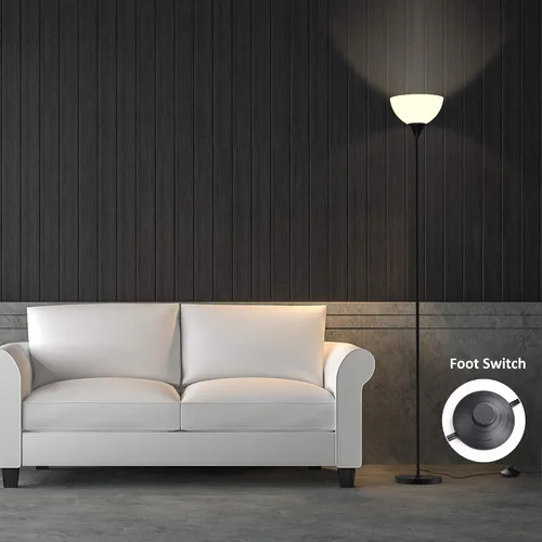 Vista 6 de PESRAE Lámparas de pie RGB inteligentes funcionan con Alexa, aplicación WiFi de Google Assistant, lámpara de pie moderna que cambia