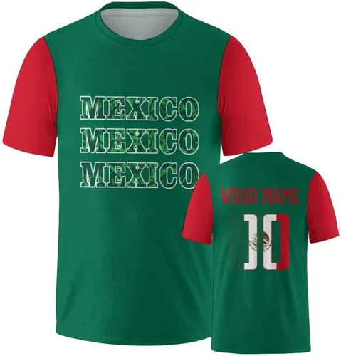Vista 34 de Camisetas de fútbol nacionales personalizadas 2024 con diseño de fuentes, ropa personalizada con tus números de nombre para hombres, mujeres
