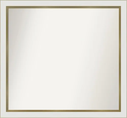 Vista 42 de Amanti Art Espejo personalizado, espejo de baño estrecho Alexandria White Wash, espejo de pared o espejo de tocador de baño sobre el fregadero