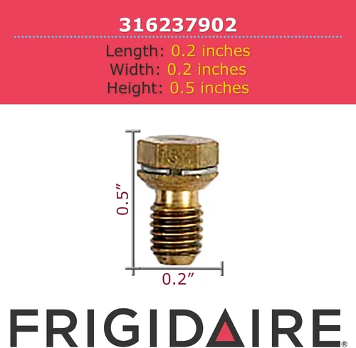Vista 4 de Original Frigidaire 316237902 - Orificio para quemador superior