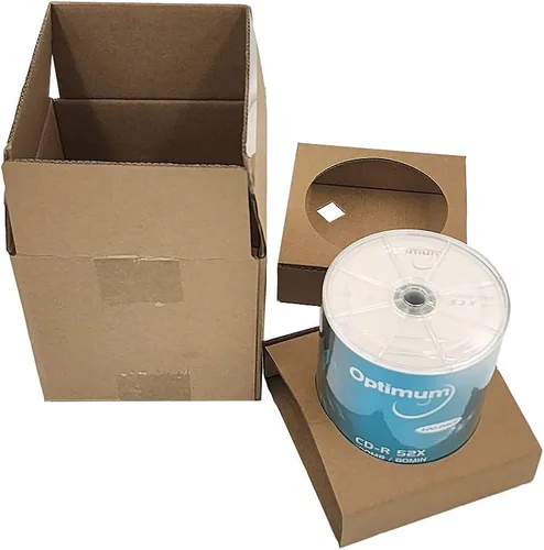 Vista 3 de OPTIMUM CD-R - Discos en blanco de 700 MB 52X para datos y música, paquete de 100 unidades 80 minutos grabables CD en blanco CDR Discos
