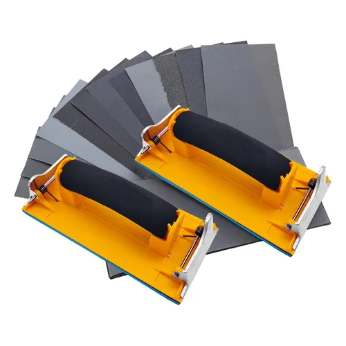 Vista 10 de Lijadora de mano, soporte para papel de lija con mango de esponja, 1
