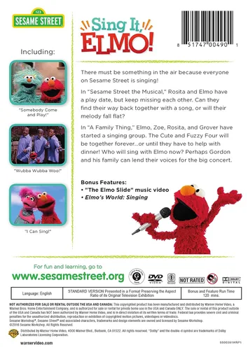 Vista 2 de ST SING IT, ELMO! DVD