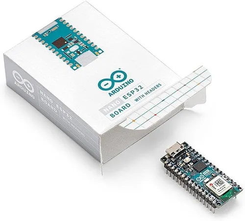 Vista 6 de Arduino Nano ESP32 con Headers [ABX00083] - ESP32-S3, USB-C, Wi-Fi, Bluetooth, Soporte HID, MicroPython Compatible para Proyectos IoT y Embebidos