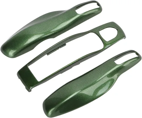 Vista 9 de Fydun Coche Key Fob Cover Shell Protector Key Fob Cover Assembly 3 Piezas para Cayman 911 718 (Verde)