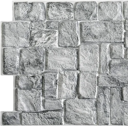 Vista 16 de Dundee Deco Paneles de pared 3D de piedra sintética de PVC marrón, 3.2 pies x 2.1 pies (98cm x 63cm), paquete de 10, decoración de paneles de pared