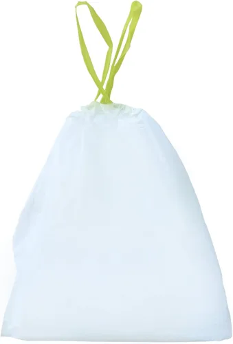 Vista 4 de NINESTARS NSTB-10-30 Bolsa de basura blanca extra fuerte con cierre de cordón