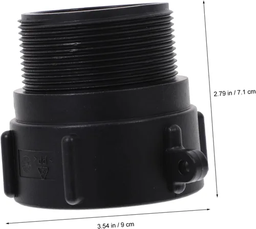 Vista 5 de Adaptador de asas Ibc resistente con junta que se convierte en conector de drenaje de grado alimenticio Npt macho para diseño de contenedores Ibc