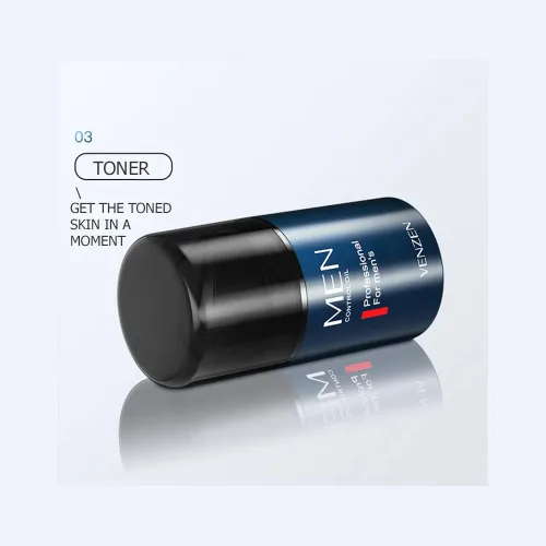 Vista 6 de VENZEN Hombres Control Aceite Limpiador Facial Crema Hidratante Piel Seca Purificar Suave Tónico Anti-Acné Antienvejecimiento 50g/1.76oz