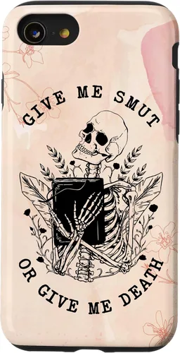 Vista 18 de iPhone 16 Romance Book Lover Smut Reader Give Me Smut Or Give Me Death Case