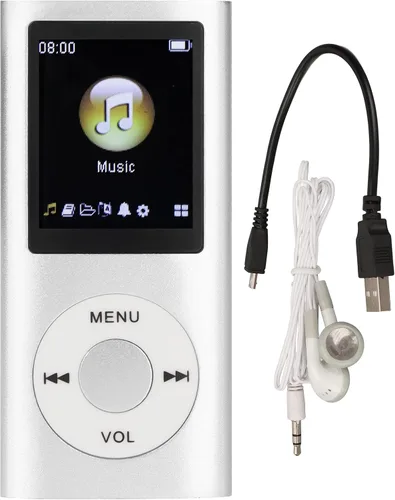 Vista 6 de Mini reproductor de MP4, reproductor de MP4 multifuncional pantalla LCD de 1.8 pulgadas, sonido delgado sin pérdidas, aleación de aluminio