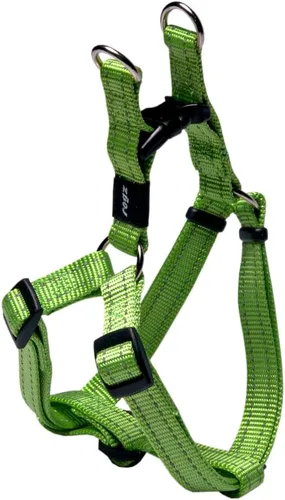 Vista 12 de Arnés reflectante ajustable para perros medianos; collar y correa a juego disponibles, negro
