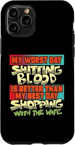 Vista 10 de iPhone 12 Pro Max Shitting Blood Sarcástico Ofensivo Irónico Divertido Extraño Silly Case