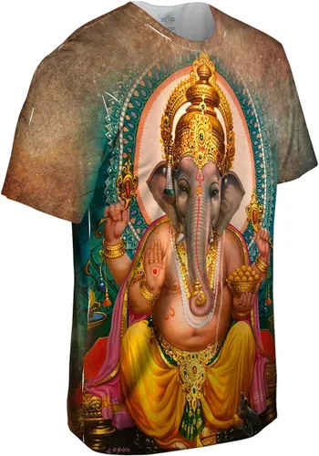 Vista 3 de Yizzam- India - Ganesh Hindu Dios - Camiseta para hombre