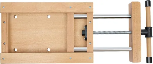 Vista 9 de Tornillo portátil para carpintería para banco de trabajo, tornillo de madera para banco de trabajo, mesa de trabajo de madera dura con 2 clips