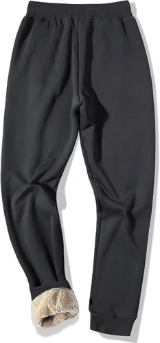 Vista 38 de MACHLAB Pantalones deportivos térmicos de forro polar para hombre, pantalones de chándal gruesos y cálidos para invierno