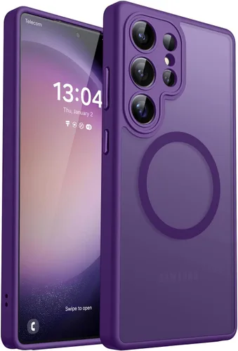 Vista 83 de CANSHN Funda diseñada para Samsung Galaxy A16-5G [protección completa de la cámara] [compatible con Magsafe] funda protectora trasera translúcida