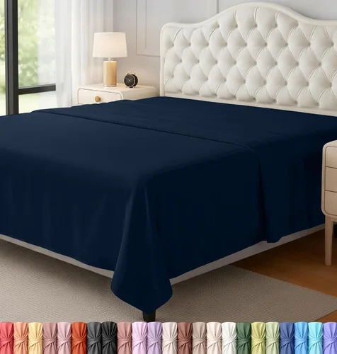 Vista 38 de Utopia Bedding Sábana encimera – 1 paquete (individual, beige) – Tela de microfibra suave cepillada – Sábana superior resistente al encogimiento y a