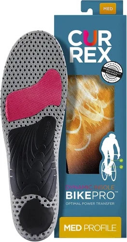 Vista 11 de CURREX BikePro Plantillas para ciclismo, ciclismo y motociclismo, inserciones de zapatos con soporte de arco con almohadillas metatarsianas, ayuda a
