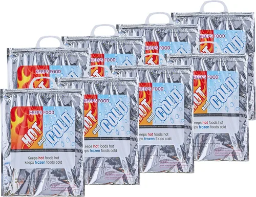 Vista 11 de Superio Bolsas Aisladas Calientes y Frías para Entrega de Alimentos, Bolsas de Compras de Comestibles, Almacenamiento de Alimentos para Comida