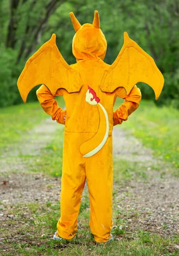 Vista 2 de Disfraz Deluxe de Charizard para Niños Pokémon Multicolor