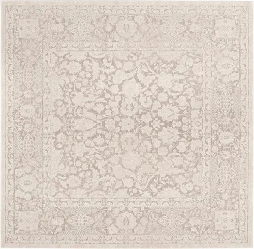 Vista 31 de SAFAVIEH Reflection Collection - Alfombra decorativa, 2 pies 3 pulgadas x 3 pies, color beige y crema, no desprende pelusa y es fácil de limpiar