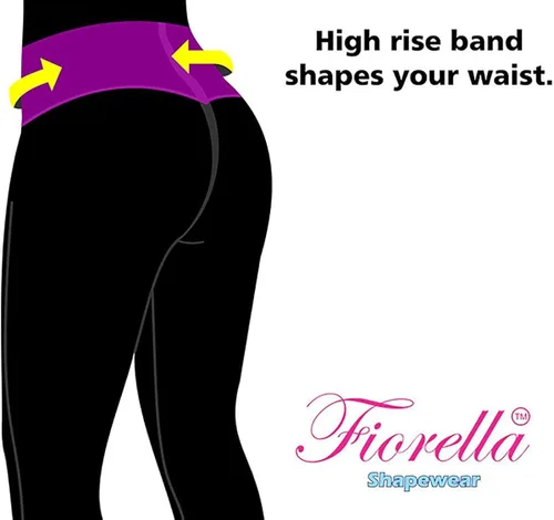 Vista 6 de Levantador de Butt Capri Deportes Leggings con Cintura Alta Interna Fajas Powernet Supplex Levanta Cola Pantalones Colombianos 407BB