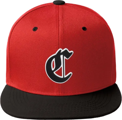 Vista 1053 de Daxton Gorra clásica con visera de billete plano con letras del alfabeto inglés antiguo de la A a la Z