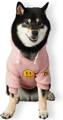 Vista 12 de Sudadera con capucha y suéter para perros – Elegante ropa urbana de algodón para gatos y cachorros en gris – S, M, L