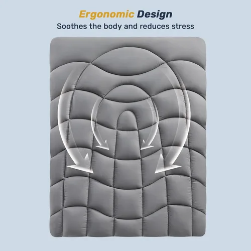 Vista 3 de Unikome Protector de colchón impermeable tamaño individual, funda de cama de microfibra suave y transpirable con bolsillo profundo