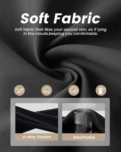 Vista 2 de NexiEpoch - Paquete de 4 leggings suaves para mujer, con bolsillos, control de abdomen y cintura alta, pantalones capri para yoga y ejercicio