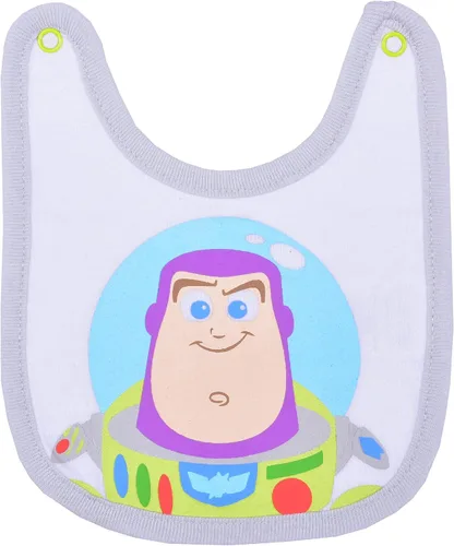 Vista 4 de Disney Baby Boys Monsters Inc Mickey o Buzz Lightyear Paquete de 2 baberos y body