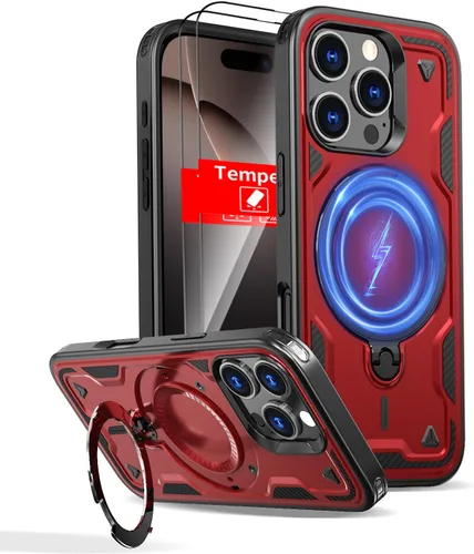 Vista 107 de Funda magnética para Google Pixel 9A compatible con cargador inalámbrico MagSafe, para Pixel 9A, funda de teléfono integrada de 360 °, con 2