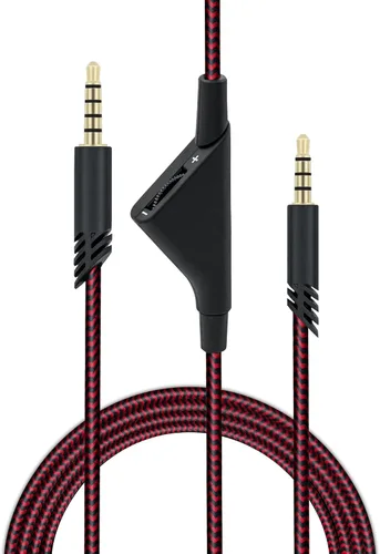 Vista 10 de Mcbazel 2M - Cable de repuesto para auriculares de 6.5 pies con control de volumen para Astro A10/A30/A40, cable de auriculares para PS5/PS4/Xbox