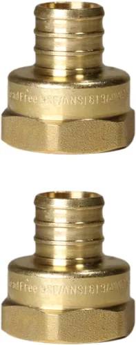 Vista 14 de XFITTING 1 pulgada Pex x 1 pulgada Adaptador Femenino NPT, 23-4-3=2X, 2 Piezas
