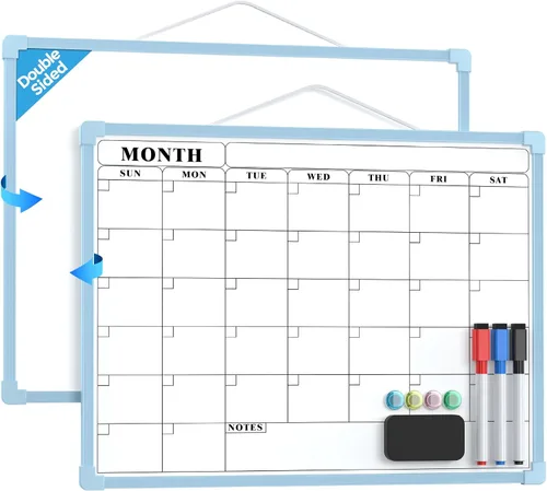 Vista 12 de MaxGear - Calendario mensual de borrado en seco para pared, 16 x 12 Negro