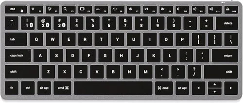 Vista 11 de Satechi Slim X1 Teclado retroiluminado Bluetooth para Mac, teclas iluminadas y sincronización multidispositivo, para MacBook Air/Pro M5/M4, iPad