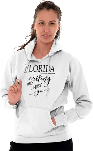 Vista 5 de Brisco Brands Sudadera con capucha Florida is Calling and I Must Go para mujer y hombre
