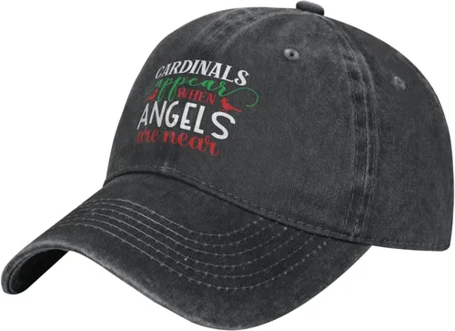 Vista 2 de Christmas Hat Cardinal Appear Whens Angel are Near Cap Women Baseball Caps Graphic Cap