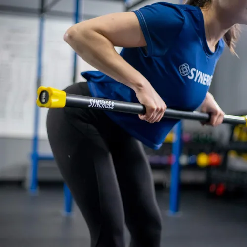 Vista 7 de Synergee - Juego de barras de entrenamiento con peso, varios pesos disponibles, acolchadas, para tonificar el cuerpo, ganar fuerza y mejorar