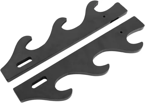 Vista 5 de Soportes, 3 Niveles de Alta Densidad de la Junta Montada en la Pared Samurai Espada Titular Katana Soporte de Soporte de Percha Soporte
