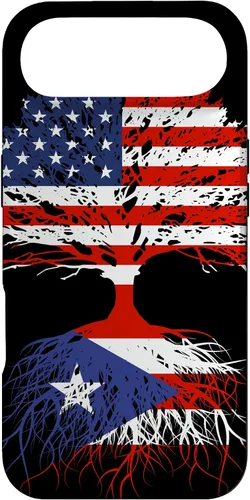 Vista 27 de Puerto Rico Boricuas Roots - Carcasa para iPhone 17, diseño de bandera estadounidense de Puerto Rico