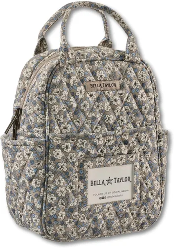 Vista 12 de Bella Taylor Bolsa de almuerzo acolchada de algodón para mujer, apta para alimentos, con forro de PEVA fácil de limpiar, diseño floral burdeos