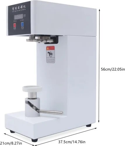 Vista 6 de Máquina selladora de latas comercial de 110 V Máquina selladora automática de latas para el hogar Máquina selladora de latas para boca de botella