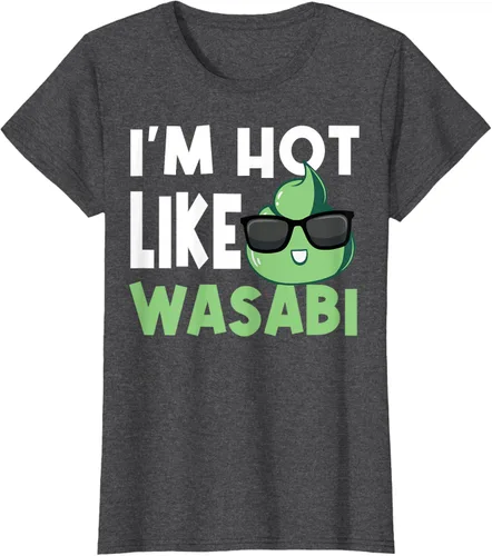 Vista 3 de Wasabi - Camiseta de condimentos de pasta picante de rábano picante japonés, Negro