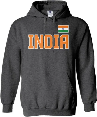 Vista 2 de Threadrock India National Pride - Sudadera unisex con capucha