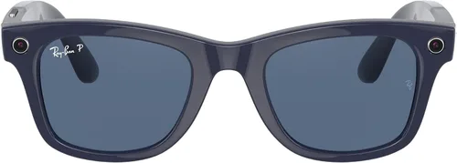 Vista 3 de Ray-Ban Unisex Sunglasses Black Frame, Clear Lenses, 50MM Azul